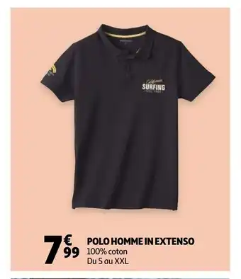 Auchan Polo Homme In Extenso aanbieding