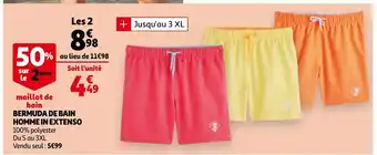 Auchan Bermuda De Bain Homme In Extenso aanbieding
