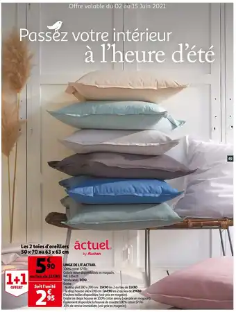 Auchan Linge De Lit Actual aanbieding