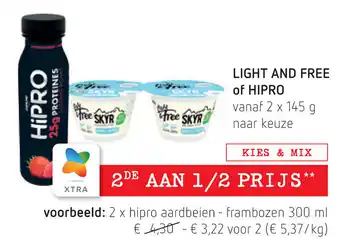 Spar Light and Free of Hipro aanbieding
