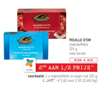 Spar Feuille D'Or 125g aanbieding