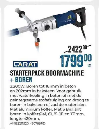 Meno Pro Starterpack Boormachine + Boren Carat aanbieding