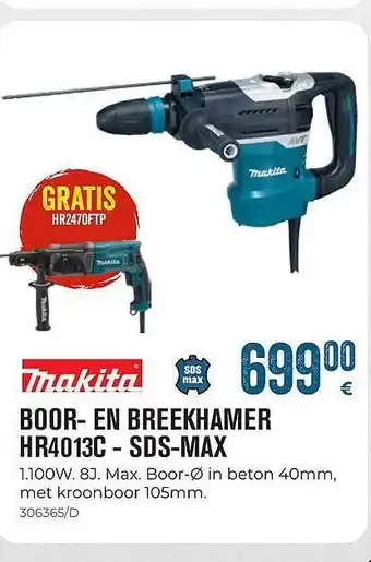 Boor- En Breekhamer Hr4013c - Sds-max Makita