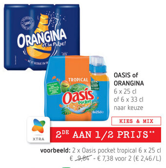Spar Oasis of Orangina aanbieding