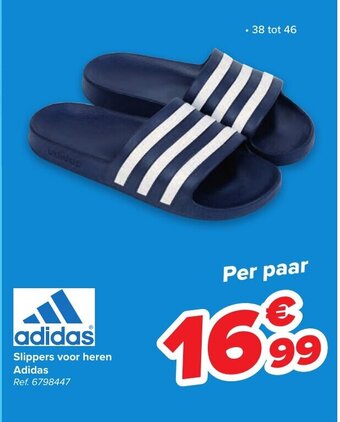 Carrefour Slippers voor heren Adidas aanbieding