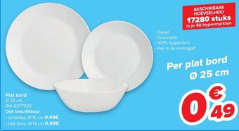 Carrefour Plat bord aanbieding