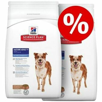 Zooplus 2x1,5kg Senior Senior 11+ Small & Mini met Kip Hill’s Science Plan Hondenvoer aanbieding