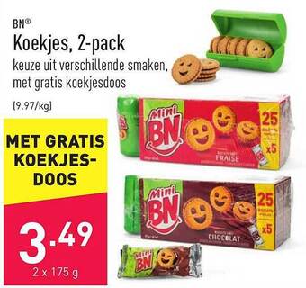 ALDI Bn Koekjes 2-pack aanbieding