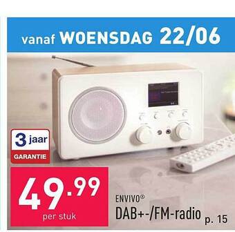 ALDI Envivo Dab+- Fm-radio aanbieding
