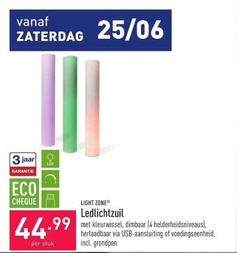 ALDI Light Zone Ledlichtzuil aanbieding