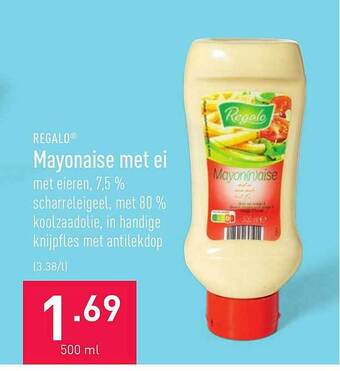 ALDI Regalo Mayonaise Met Ei aanbieding