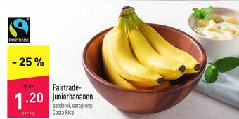 ALDI Fairtrade Juniorbananen aanbieding