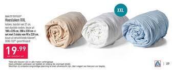 ALDI Hoeslaken Xxl aanbieding