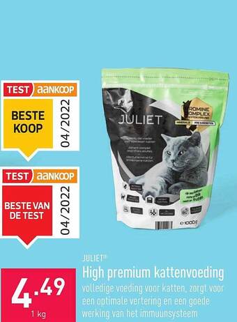 ALDI Juliet High Premium Kattenvoeding aanbieding