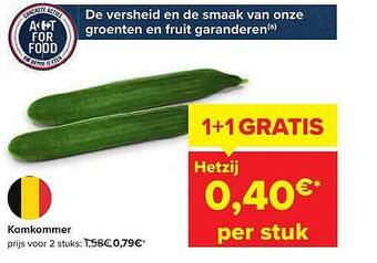 Carrefour Komkommer aanbieding