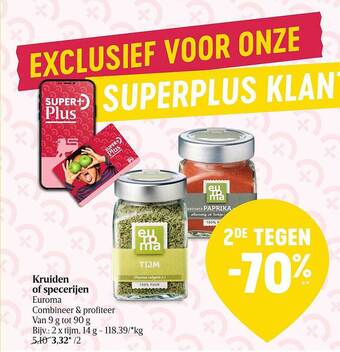Delhaize Kruiden Of Specerijen Euroma aanbieding