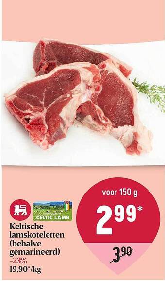 Delhaize Keltische Lamskoteletten aanbieding