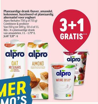 Delhaize Plantaardige Drank Of Plantaardig Alternatief Voor Yoghurt aanbieding