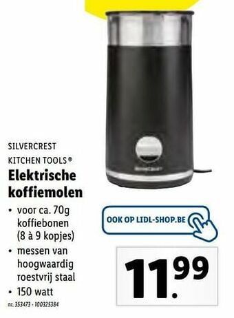 Lidl Silvercrest kitchen tools elektrische koffiemolen aanbieding