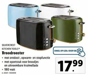 Lidl Silvercrest kitchen tools broodrooster aanbieding
