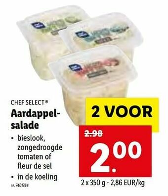 Lidl Aardappelsalade aanbieding