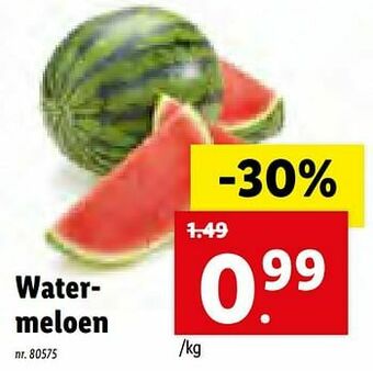 Lidl Watermeloen aanbieding