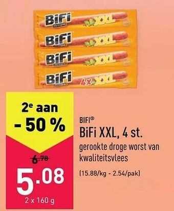 ALDI Bifi xxl aanbieding