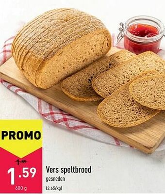 ALDI Vers speltbrood aanbieding