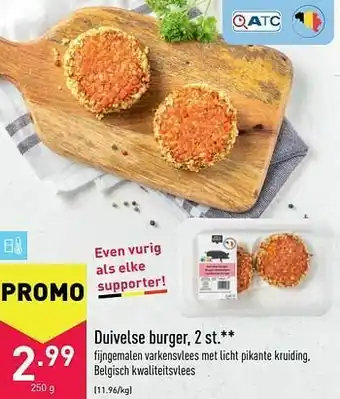 ALDI Duivelse burger aanbieding