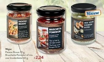 Wajos patatas bravas bruschetta pomodori of mix voor kruidenboter