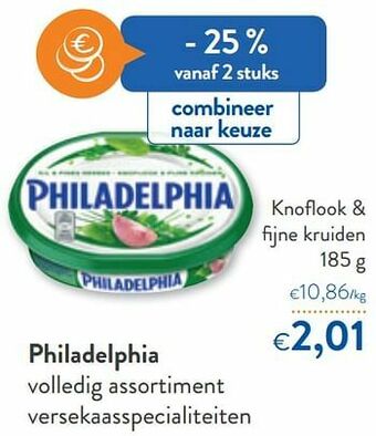OKay Philadelphia knoflook + fijne kruiden aanbieding