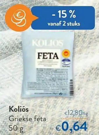 Koliós griekse feta