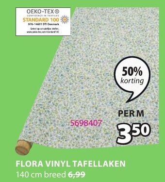 Jysk Flora Vinyl Tafellaken aanbieding