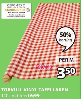 Jysk Torvull Vinyl Tafellaken aanbieding