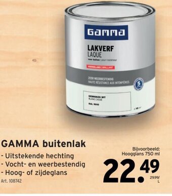 GAMMA Gamma Buitenlak aanbieding