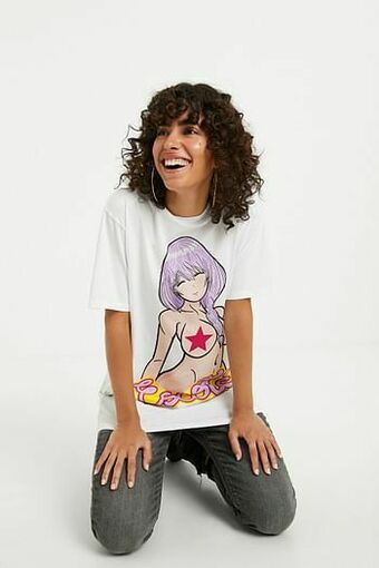 Oversized T-shirt van 100% katoen - WHITE - L