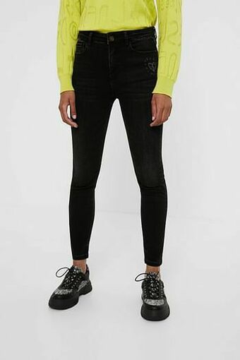 Desigual Skinny enkeljeans - BLUE - 26 aanbieding