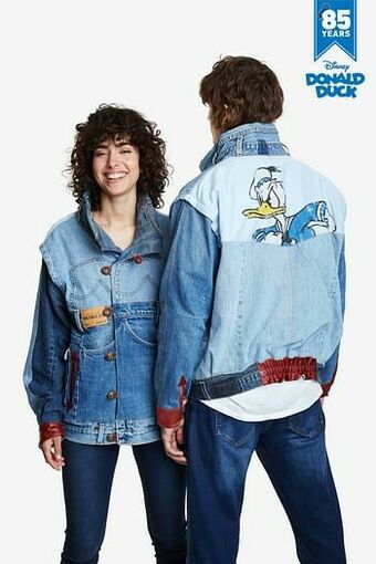 Desigual Iconic Jacket Donald Duck - RED - S aanbieding