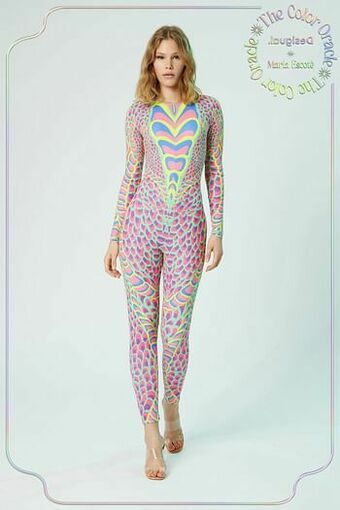 Desigual Slim fit jumpsuit met slangenprint - RED - S aanbieding
