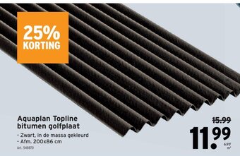 GAMMA Aquaplan Topline Bitumen Golfplaat aanbieding