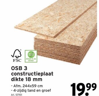 GAMMA OSB 3 Constructieplaat Dikte 18mm aanbieding