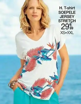 Damart T-shirt soepele jersey stretch aanbieding