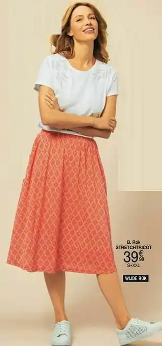 Damart Rok stretchtricot aanbieding