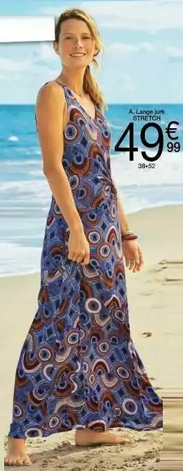 Lange jurk stretch