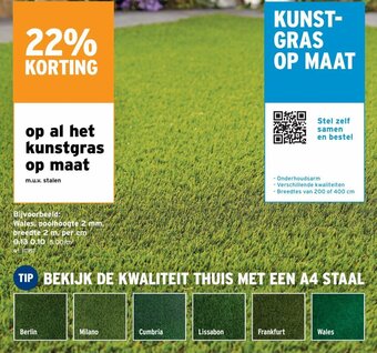 GAMMA Kunstgras op Maat aanbieding