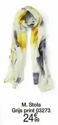 Damart Stola grijs print 03273 aanbieding