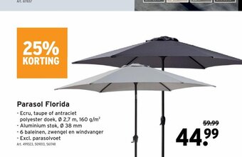 GAMMA Parasol Florida aanbieding