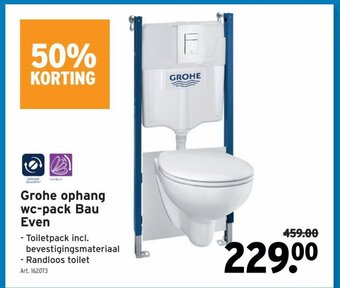 GAMMA Grohe Ophang Wc-Pack Bau Even aanbieding