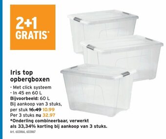 GAMMA Iris Top Opbergboxen aanbieding