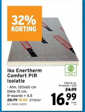 GAMMA Iko Enertherm Comfort PIR Isolatie aanbieding